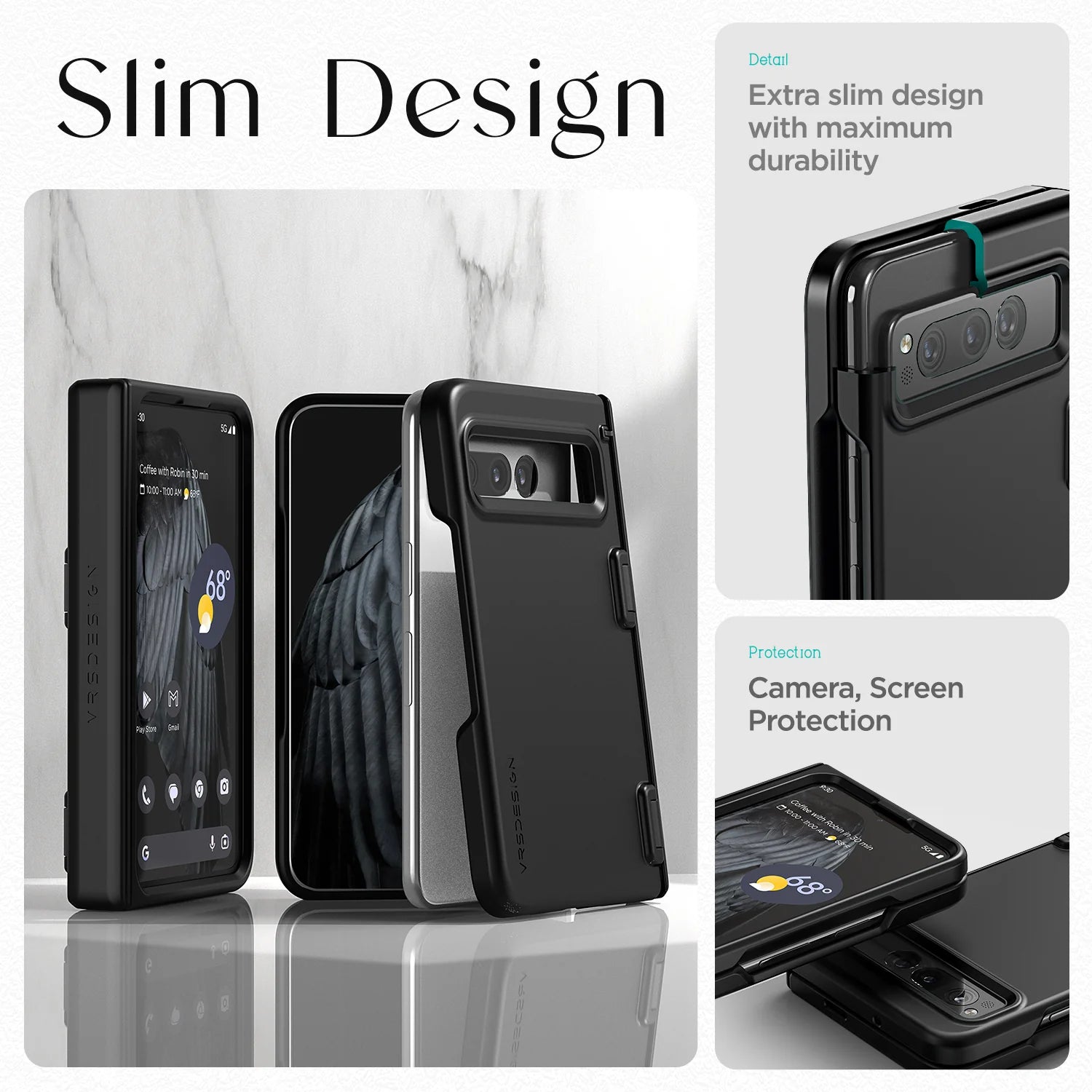 Google Pixel Fold Case - Slim Fit Modern Series | Shockproof & Scratch-Resistant Cover for Everyday Use & Travel