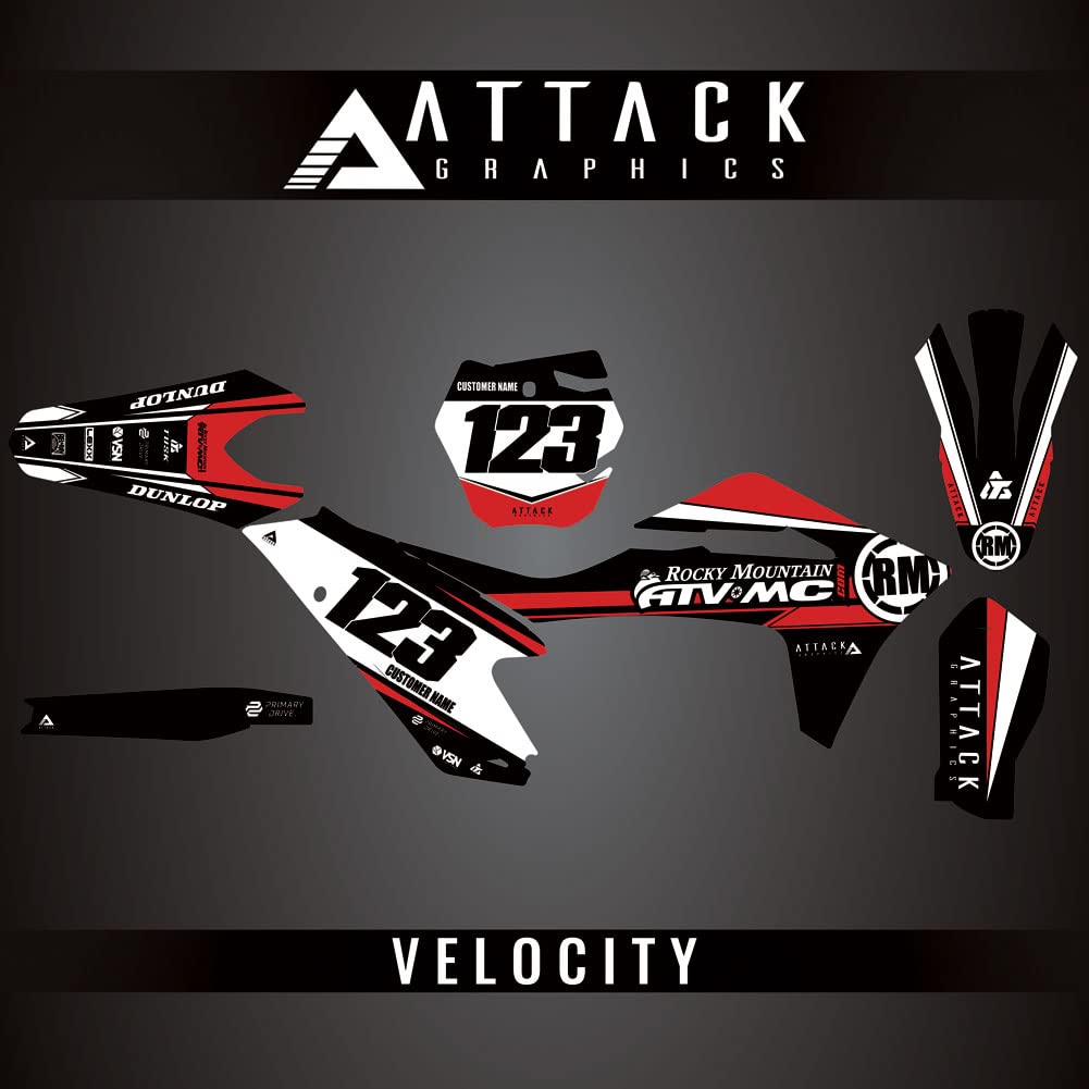 Attack Graphics Custom Velocity Complete Bike Graphics Kit for GASGAS MC 250 2022 - Dirt Bike Decals & Stickers for Motocross, Off-Road Racing & Trail Riding