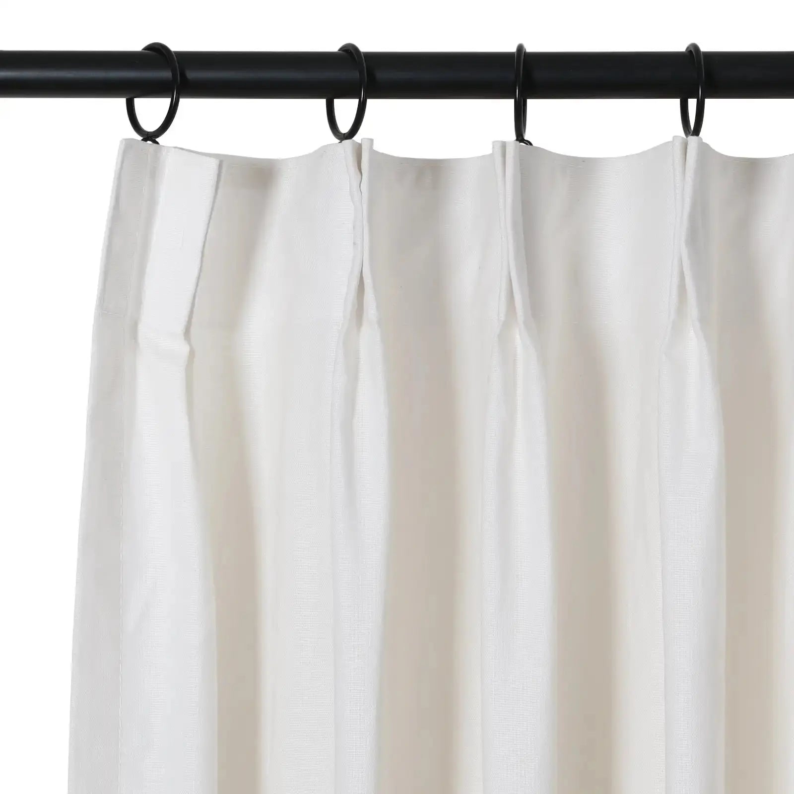 100% Cotton Drapery Pleated Curtains for Living Room & Bedroom - Andy Home Decor Blackout Window Treatments for Thermal Insulation & Light Blocking
