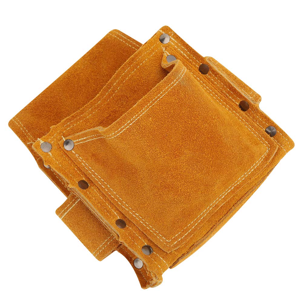 Durable Cowhide Tool Waist Bag for Woodworking & Interior Decoration | Heavy Duty Construction Utility Belt | Perfect for Carpenters, Electricians & DIY Home Improvement Projects