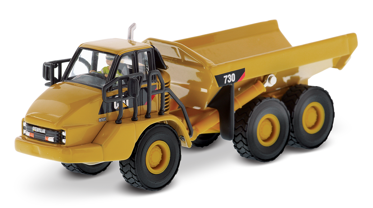 1:87 HO Scale 730 Articulated Truck Model - Diecast Construction Vehicle Toy for Collectors & Kids - Perfect for Dioramas, Train Layouts & Construction-Themed Play
