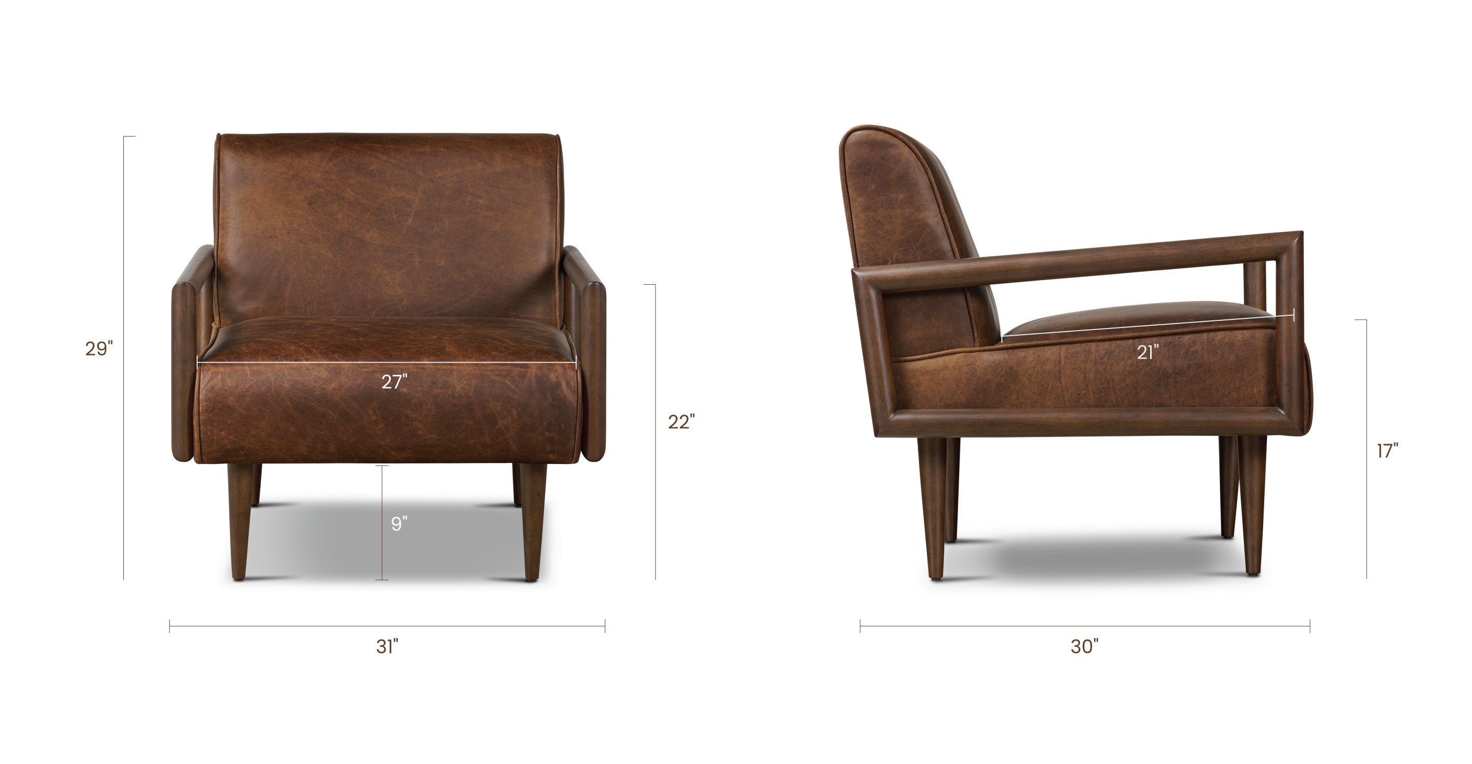 Viborg Modern Lounge Chair - Comfortable Accent Chair for Living Room, Bedroom, Office - Soft Upholstered Fabric with Sturdy Wooden Legs - Perfect for Relaxing, Reading, or Napping