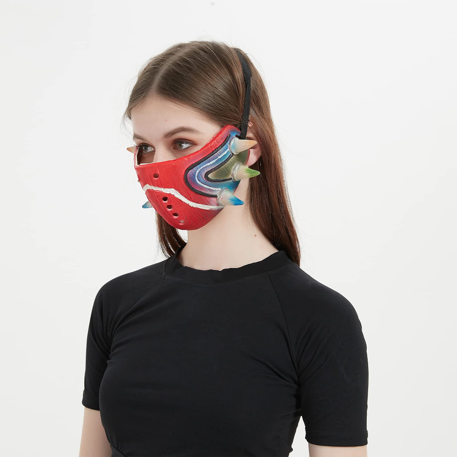 Limited Edition Majora's Half Face Mask - Breathable Thailand Latex, Durable & Adjustable - Legend of Zelda Cosplay Mask for Fans | Perfect for Halloween, Comic Con & Gaming Events