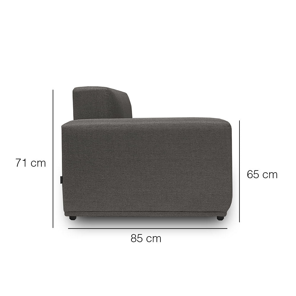 Moota 4-Seater Modular Sofa Set with Ottoman - EcoClean Fabric, Space-Saving Living Room Furniture for Small Apartments & Modern Homes