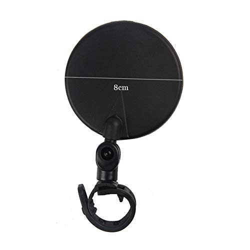 Universal Bike Rearview Mirror - 360° Rotating Handlebar Mirror for MTB & Cycling Safety (Big Circle) - Perfect for Commuting & Off-Road Adventures