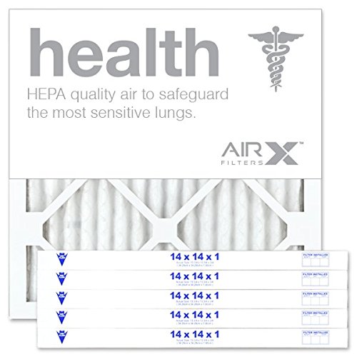 AIRX FILTERS WICKED CLEAN AIR 14x14x1 MERV 13 Pleated Air Filter - Made in USA - Box of 6 - Perfect for Home, Office & HVAC Systems - Improves Indoor Air Quality & Reduces Allergens