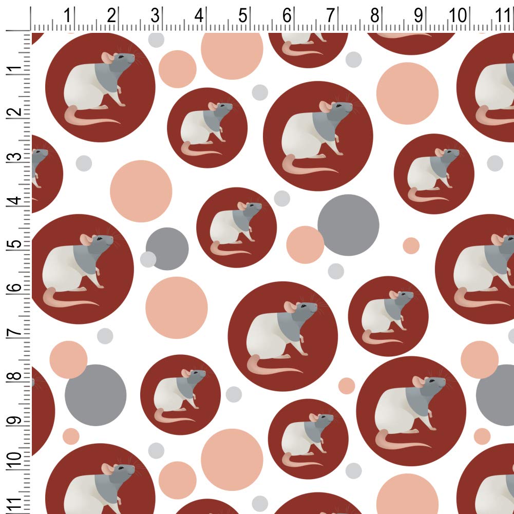 GRAPHICS & MORE Hooded Rat Themed Gift Wrap Paper Roll - Perfect for Birthday, Christmas, and Special Occasion Presents - 24