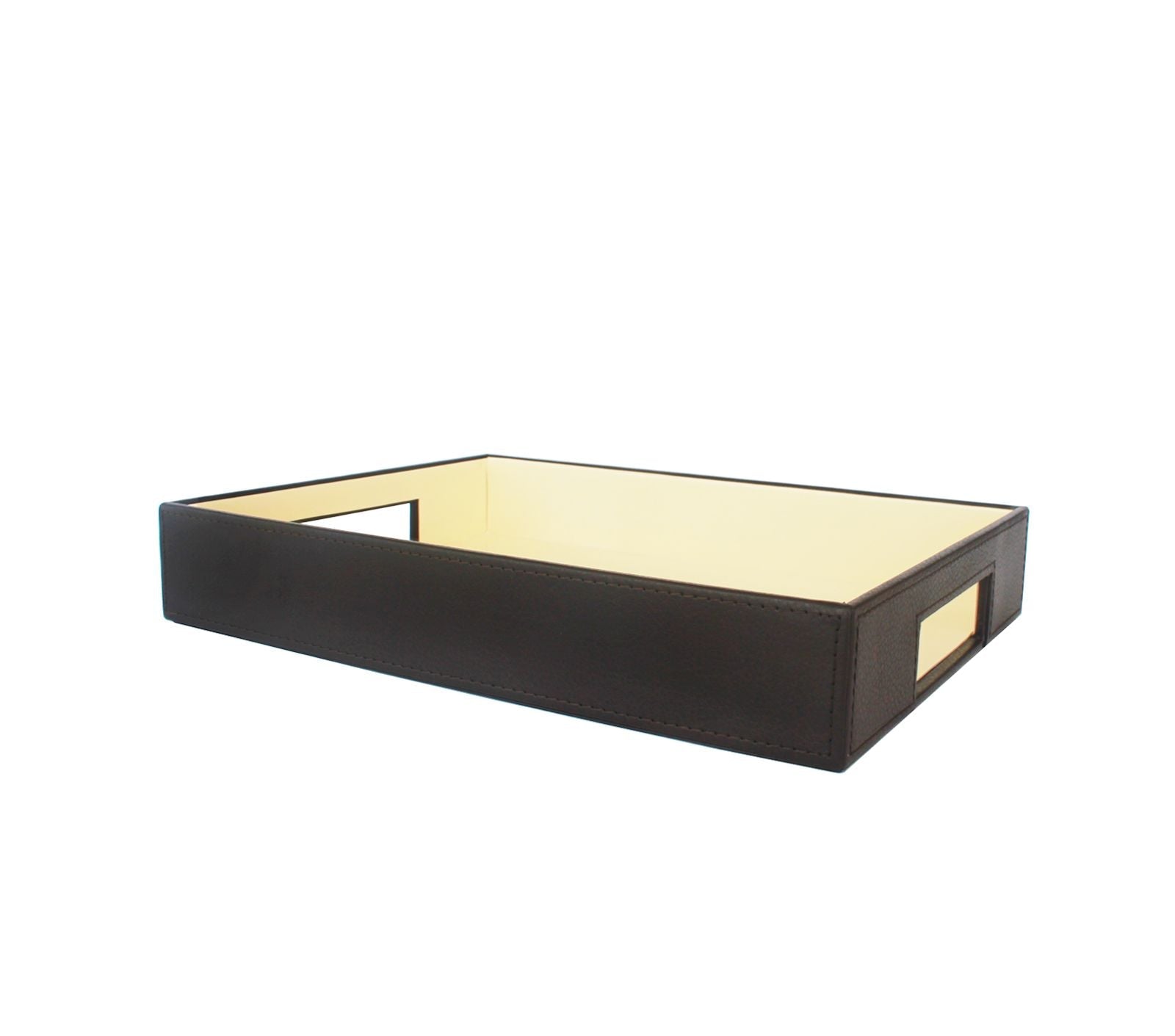 3-Piece Stackable Plastic Serving Tray Set with Non-Slip Base - Perfect for Dining, Entertaining & Kitchen Organization