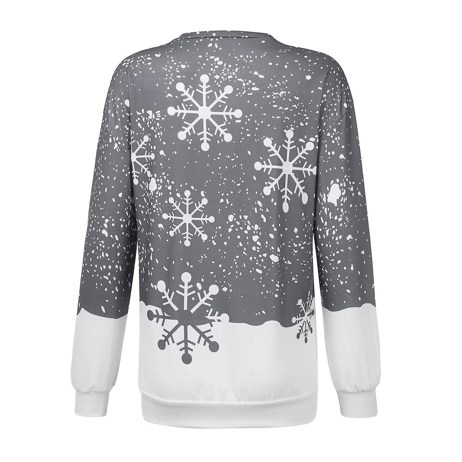 Women's Christmas Sweatshirt - Funny Ugly Xmas Print Holiday Shirts for Women & Teen Girls | Festive Party Outfit, Gift Exchange & Family Gathering Apparel