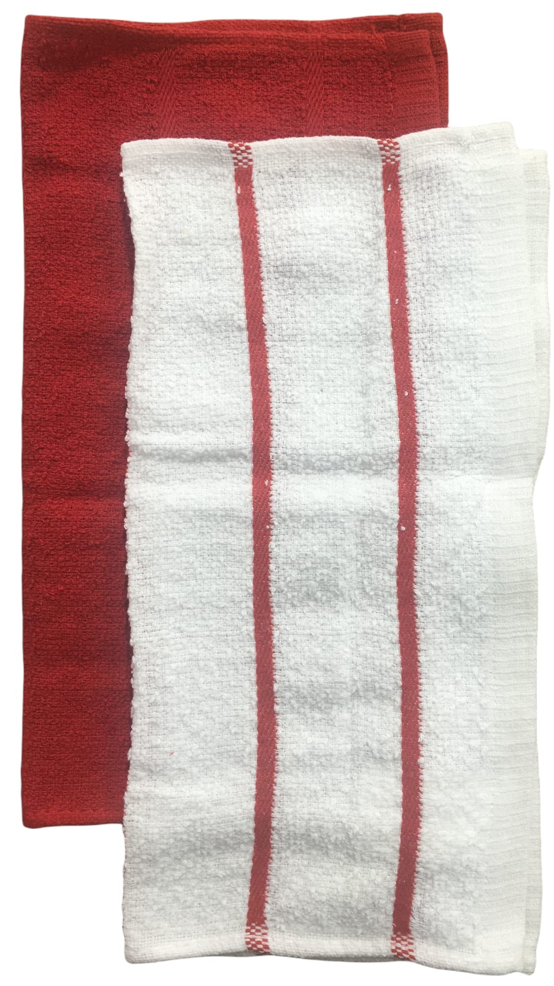 7-Piece Premium Cotton Kitchen Set - 2 Kitchen Towels, 1 Oven Mitt, 2 Pot Holders & 2 Dishcloths (Red) - Perfect for Cooking, Baking & Home Decor