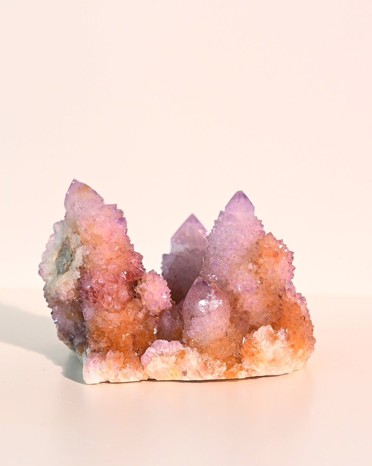 Natural Amethyst Spirit Cactus Quartz Cluster - 4 Inch Healing Crystal for Meditation, Reiki & Home Decor | Perfect for Spiritual Growth & Positive Energy