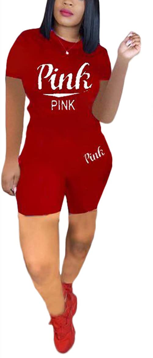 Women's Two Piece Outfits - Short Sleeve T-Shirt & Bodycon Pants Set | Casual Joggers & Tracksuit | Perfect for Workout, Lounge & Streetwear Fashion