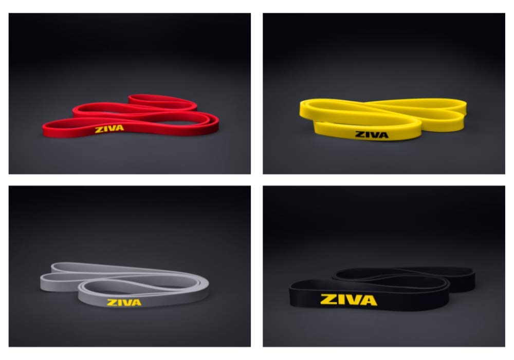 Ziva PRO Portable Resistance Band - Heavy Duty Pull Up Assistance Bands (33-55 lbs) for Home Workouts, Strength Training, Physical Therapy & Stretching | 41