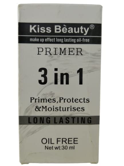 URJUWANI KISS BEAUTY 3-in-1 Primer Moisturizer & Makeup Base - 30ml Hydrating Face Cream for Smooth Skin - Perfect for Daily Makeup Routine & Flawless Foundation Application