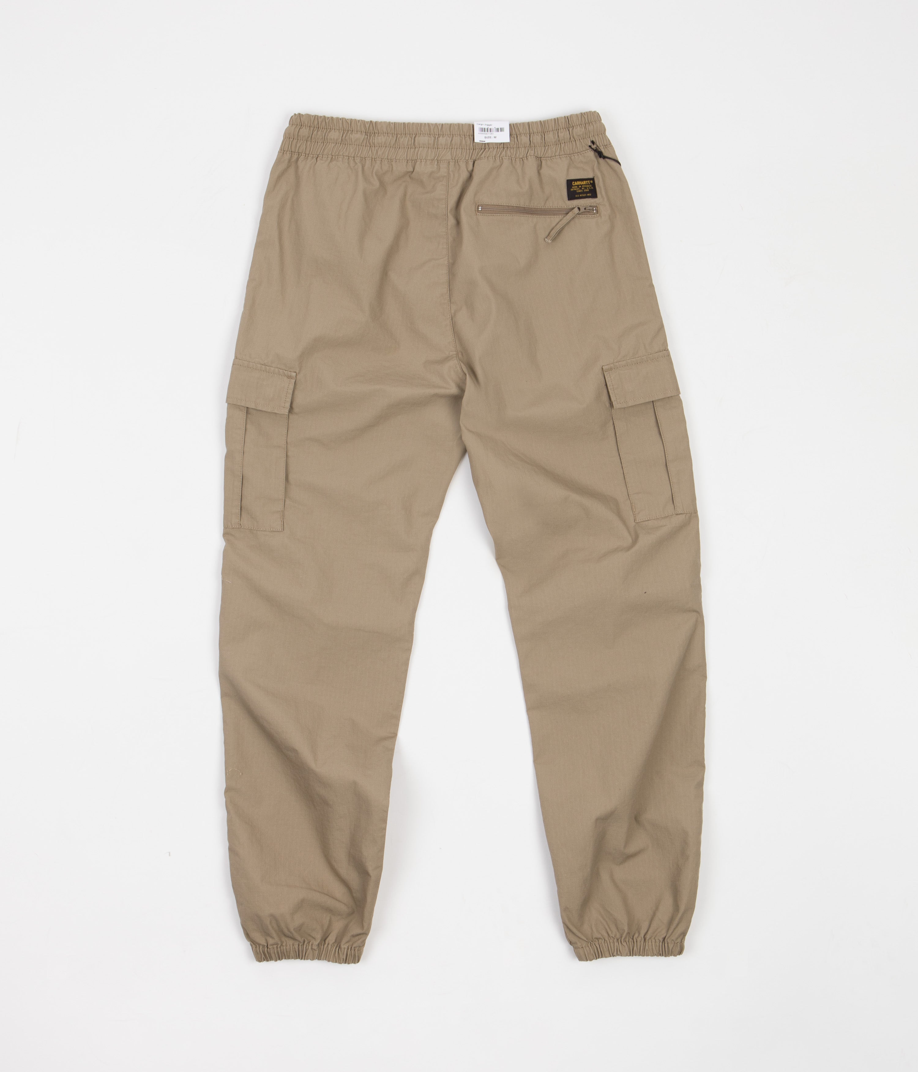 Carhartt Men's Cargo Jogger Pants with Leather Accents - Durable Workwear for Construction, Outdoor Activities & Casual Wear