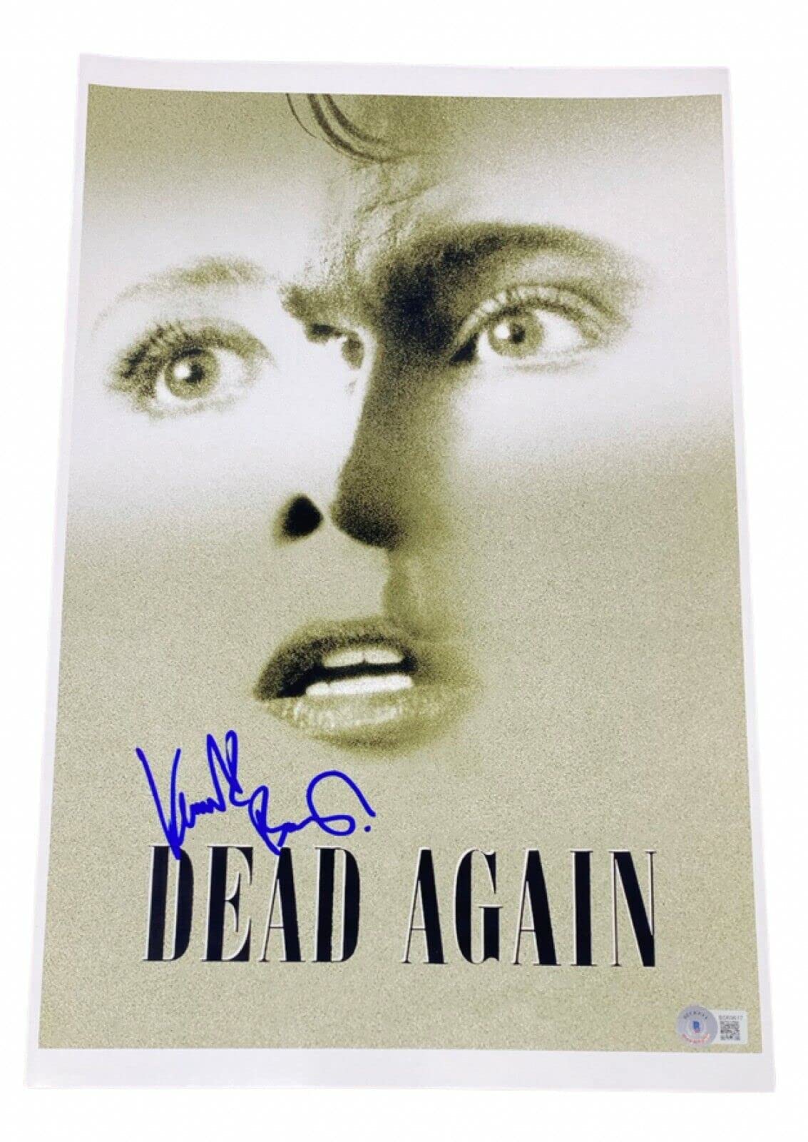 Kenneth Branagh Signed Autograph Dead Again 11x17 Movie Poster Photo - Beckett COA Certified - Collectible Memorabilia for Movie Fans & Home Theater Decor