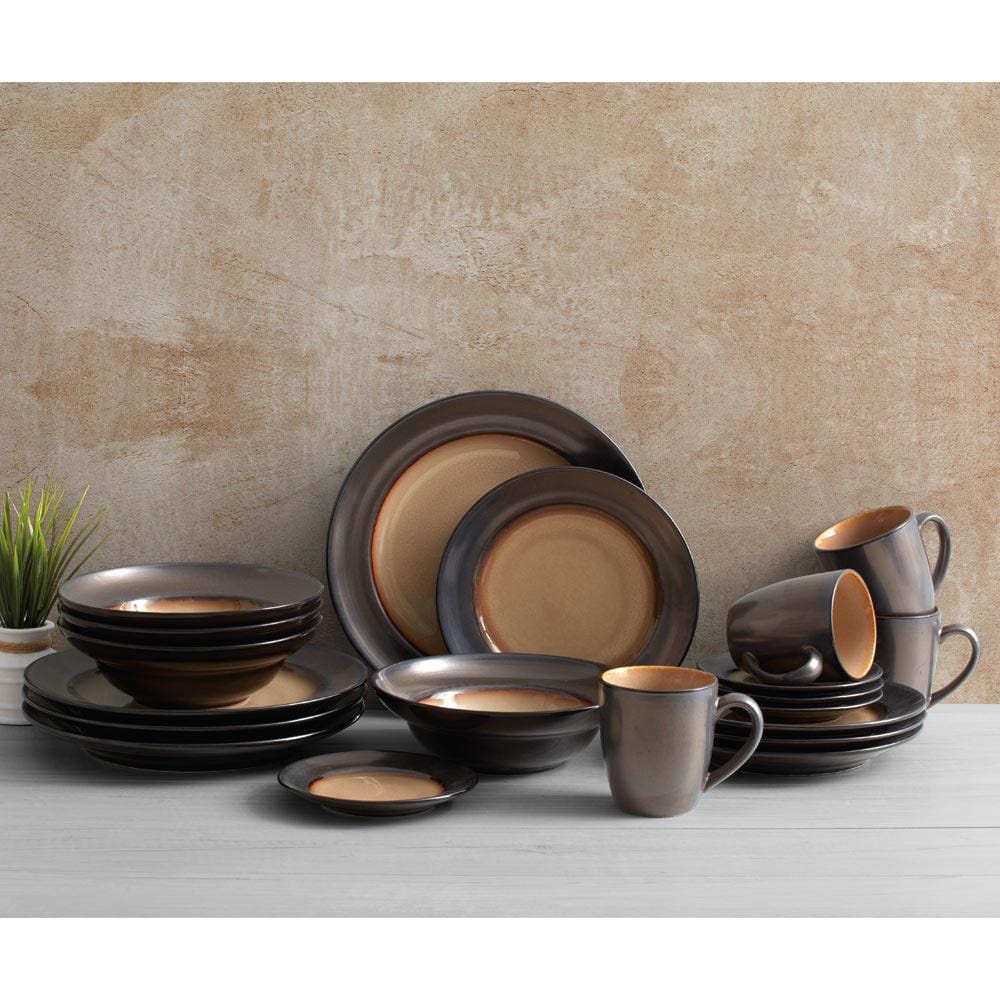Premium Sandstone Soup & Cereal Bowls Set of 4 - Durable Stoneware for Everyday Meals, Soups, Salads & Desserts - Perfect for Family Dining, Entertaining & Restaurant Use