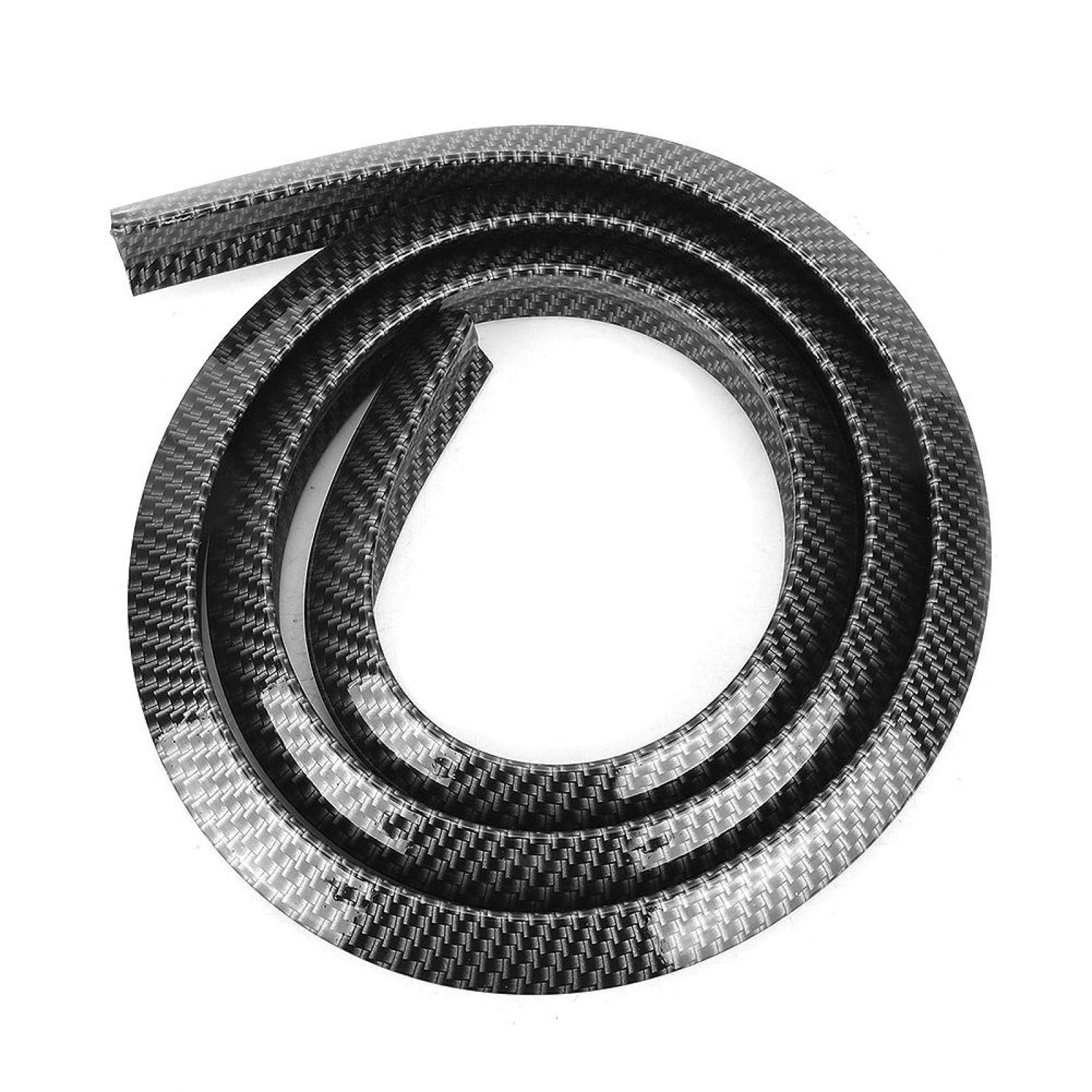 Universal 1.5m Carbon Fiber Car Wheel Eyebrow Trim - Stylish Wheel Arch Protector for Sedans, SUVs & Trucks | Durable Automotive Accessories for Enhanced Vehicle Protection & Aesthetics