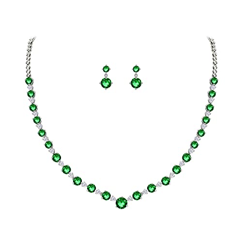 Green Silver-Tone