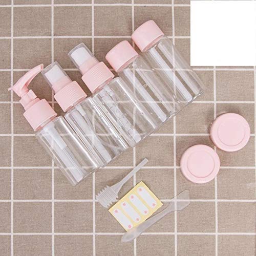 Multipurpose Cosmetic & Toiletries Travel Pouch Kit with Refillable Spray Bottles - Perfect for Airplane Carry-on, Gym Essentials & Vacation Organization