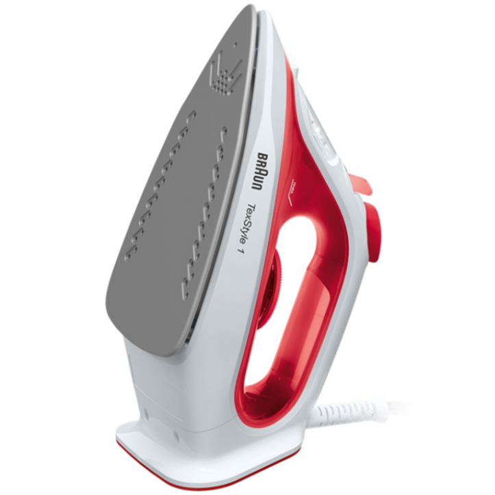 SI1019 Professional Steam Iron with 1700W Power, Auto Shut-Off & Anti-Drip - Perfect for Clothes, Linens & Home Fabric Care (Red)
