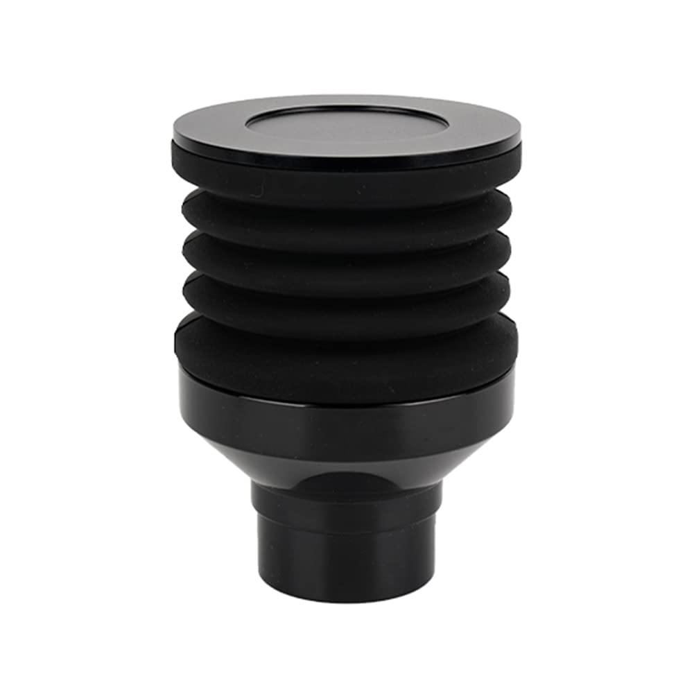 Premium Single Dose Coffee Hopper for Eureka Mignon Grinder - 2-in-1 Design with Silicone Bellows & Metal Lid - Black Coffee Grinder Accessory for Fresh Beans & Easy Cleaning - Perfect for Home Baristas & Coffee Enthusiasts
