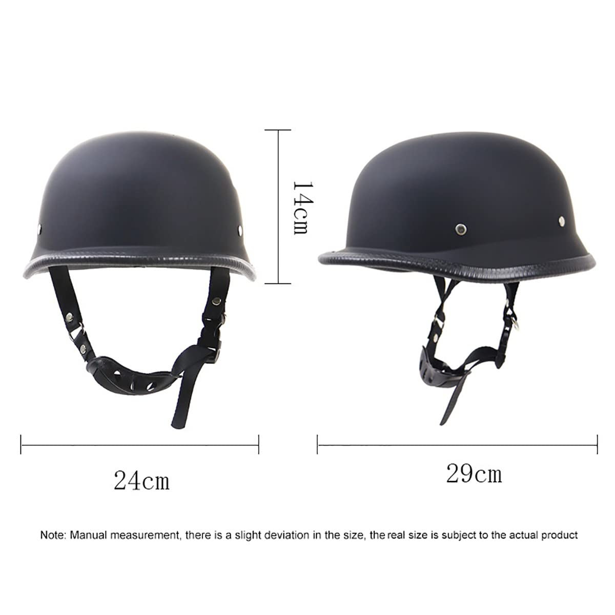 DOT/ECE Approved Motorcycle Half Helmet for Scooters & Bikes - Adjustable Fit (59-60CM) - Lightweight & Comfortable for Urban Commuting & Short Rides