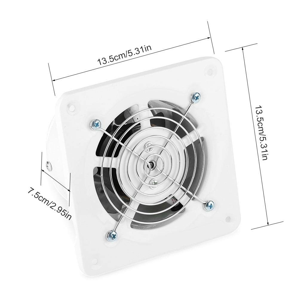Fdit Wall Mount & Ceiling Exhaust Fan - Powerful Built-in Ventilation Fan for Bathroom, Kitchen, Home Use | Quiet Air Extractor for Odor Removal & Humidity Control