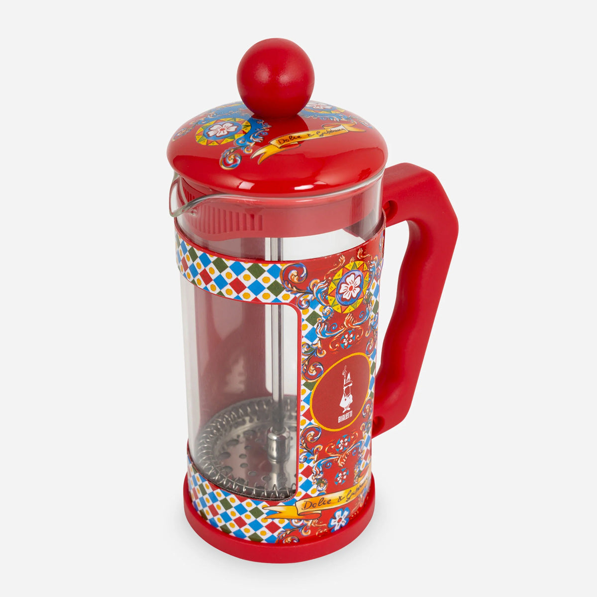 Bialetti Dolce&Gabbana 8-Cup French Press Coffee Maker - Stylish Stovetop Espresso Maker for Home, Office & Gifts