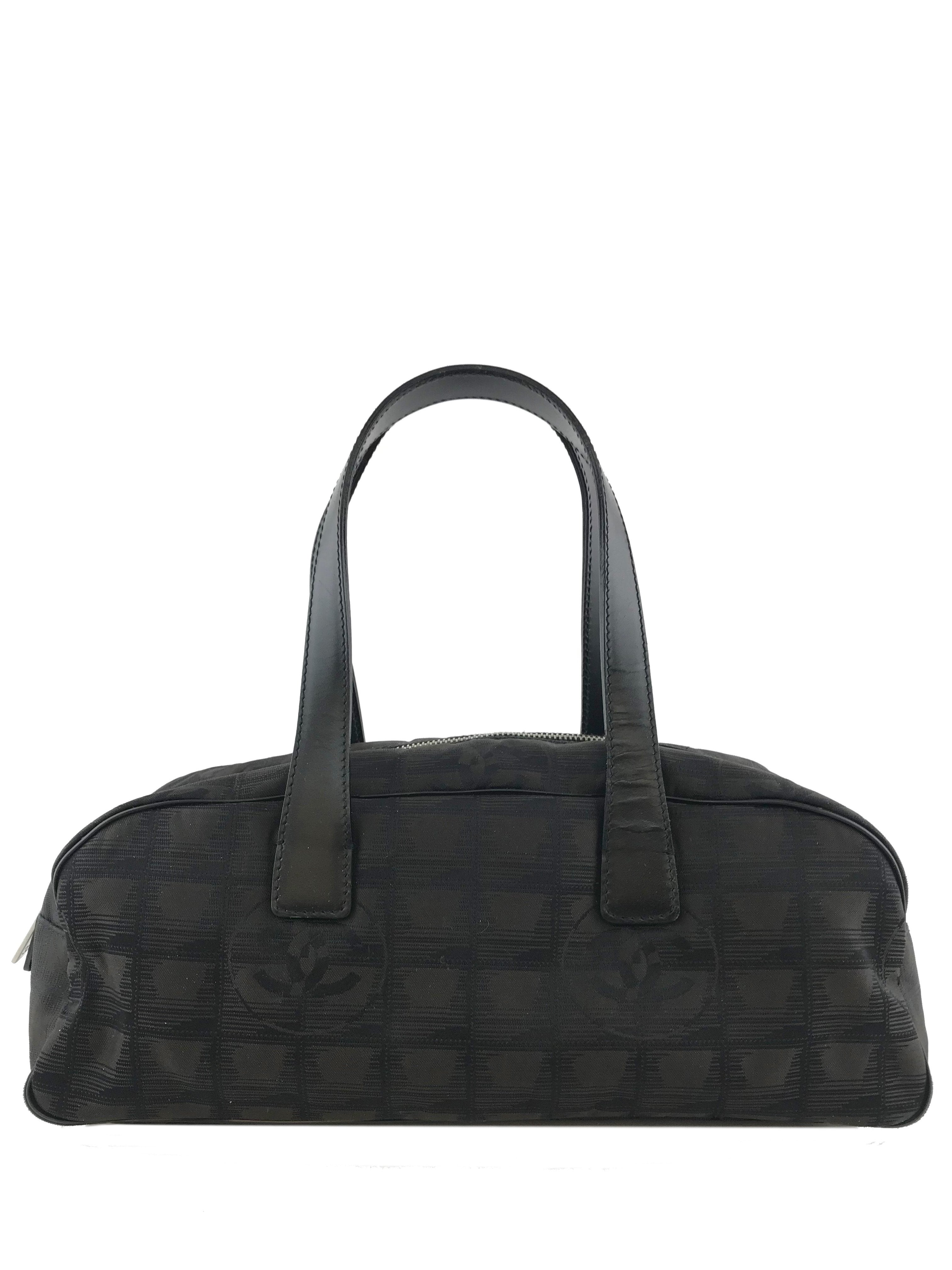 Chanel Printed Nylon Travel Line Baguette Handbag - Stylish Designer Shoulder Bag for Women | Perfect for Travel, Work & Evening Events