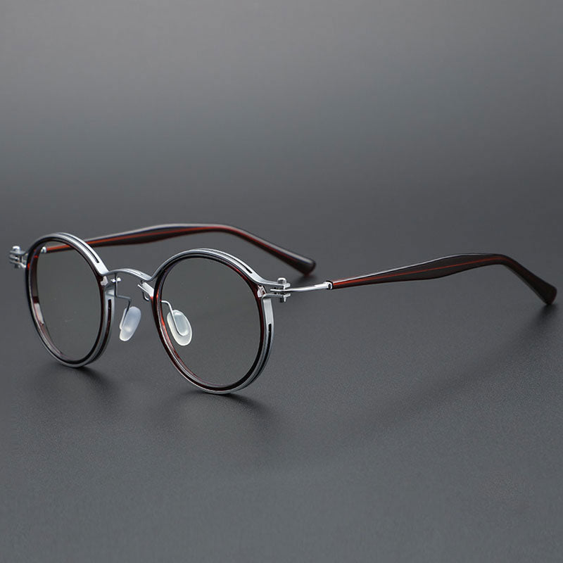 Vintage Steampunk Eyeglasses Frame JJWY2202 - Retro Round Glasses for Cosplay, Halloween Costume & Steampunk Fashion Accessories