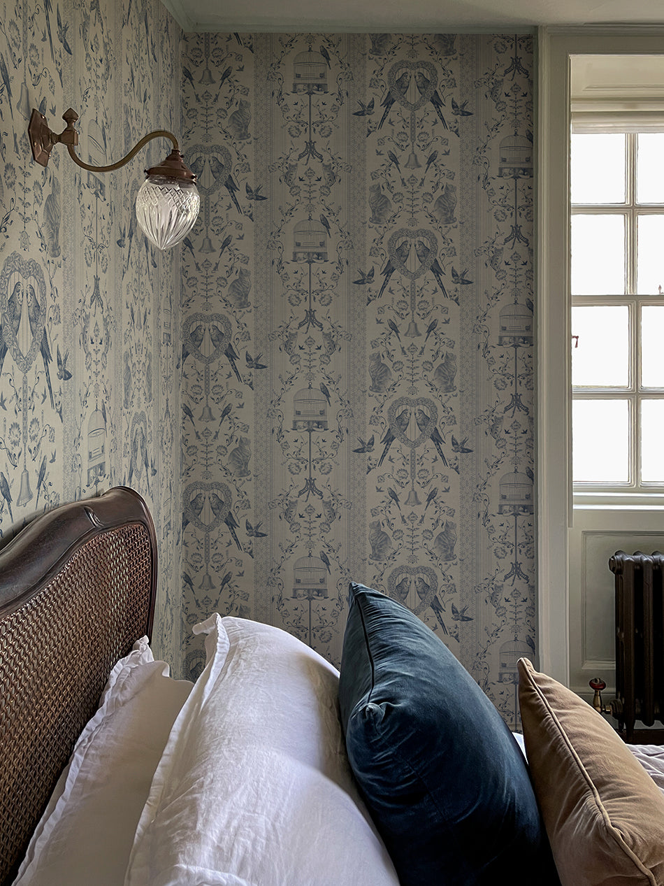 Bye Bye Birdie! Peel and Stick Wallpaper Sample - Self-Adhesive Removable Wallpaper for Bedroom, Nursery, Living Room Decor