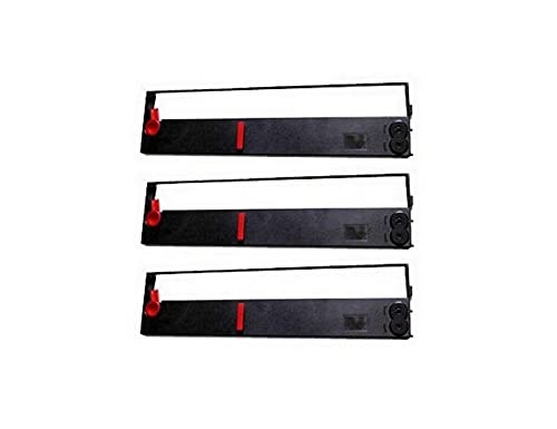 Compatible Replacement Ribbon Cartridge for Wincor Nixdorf DR-206 POS Printer - Black (3-Pack) - Ideal for Retail Stores, Restaurants & Banking Receipt Printing