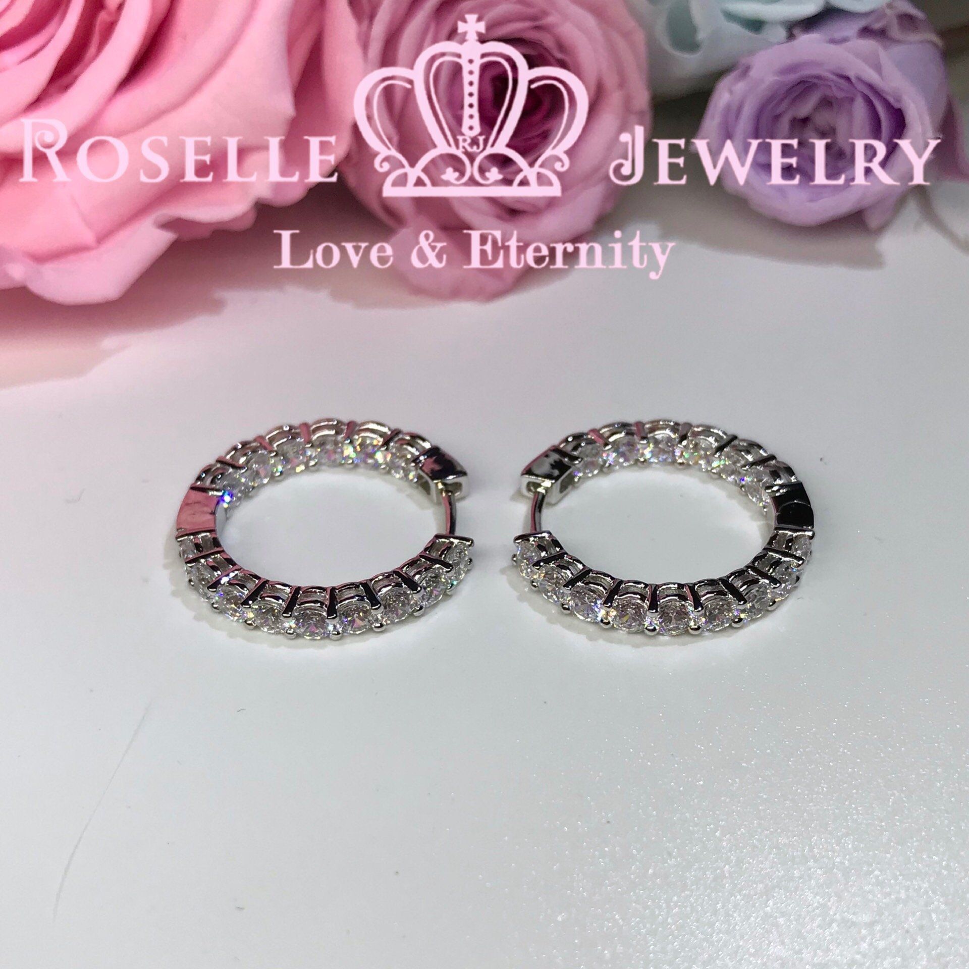 Classic Hoop Earrings for Women - 14K Gold Plated Stainless Steel Dangle Hoops - Trendy Everyday & Party Jewelry Gift for Her