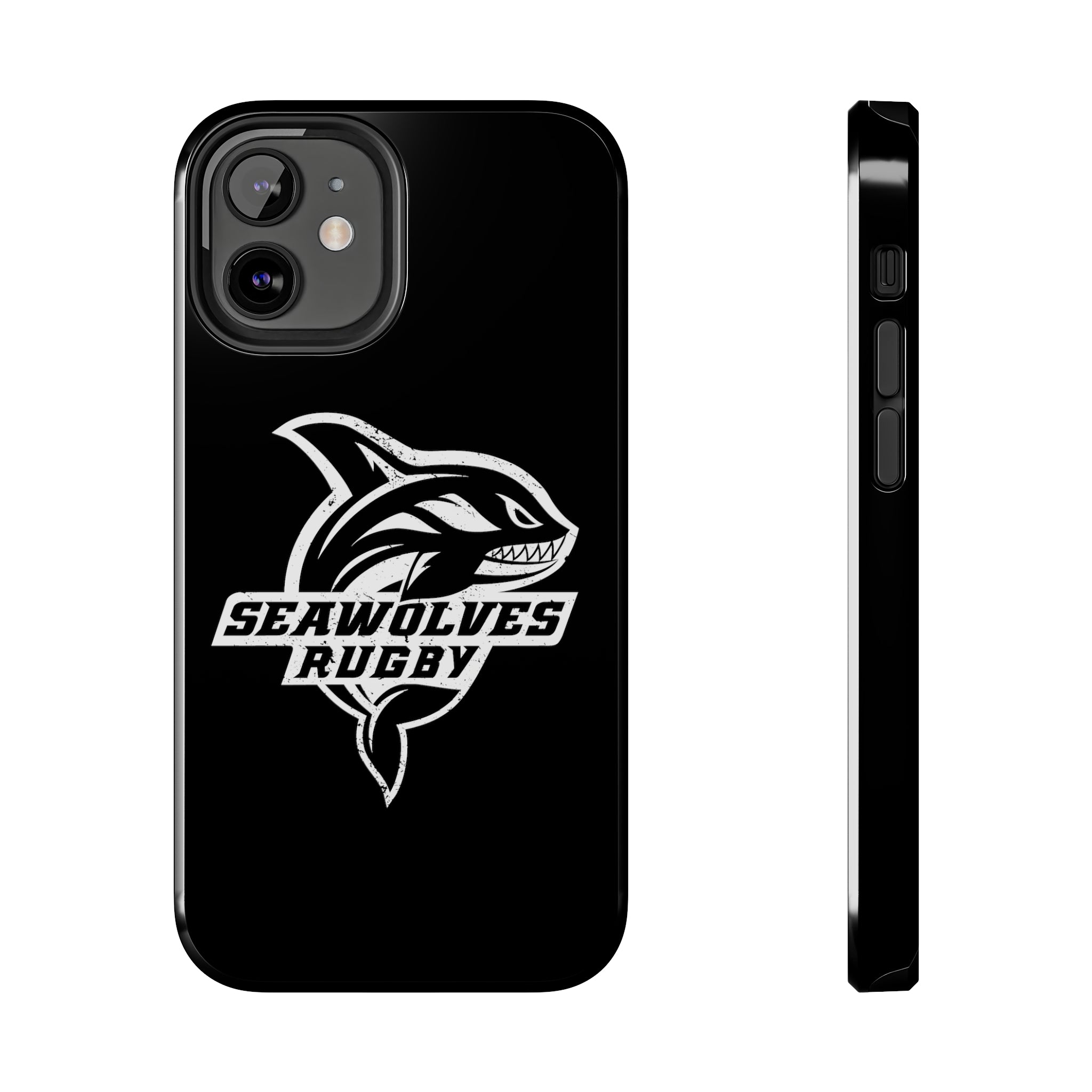 Seawolves Black Rugged Phone Case - Durable & Shockproof Protection for iPhone & Android - Perfect for Outdoor, Sports & Daily Use