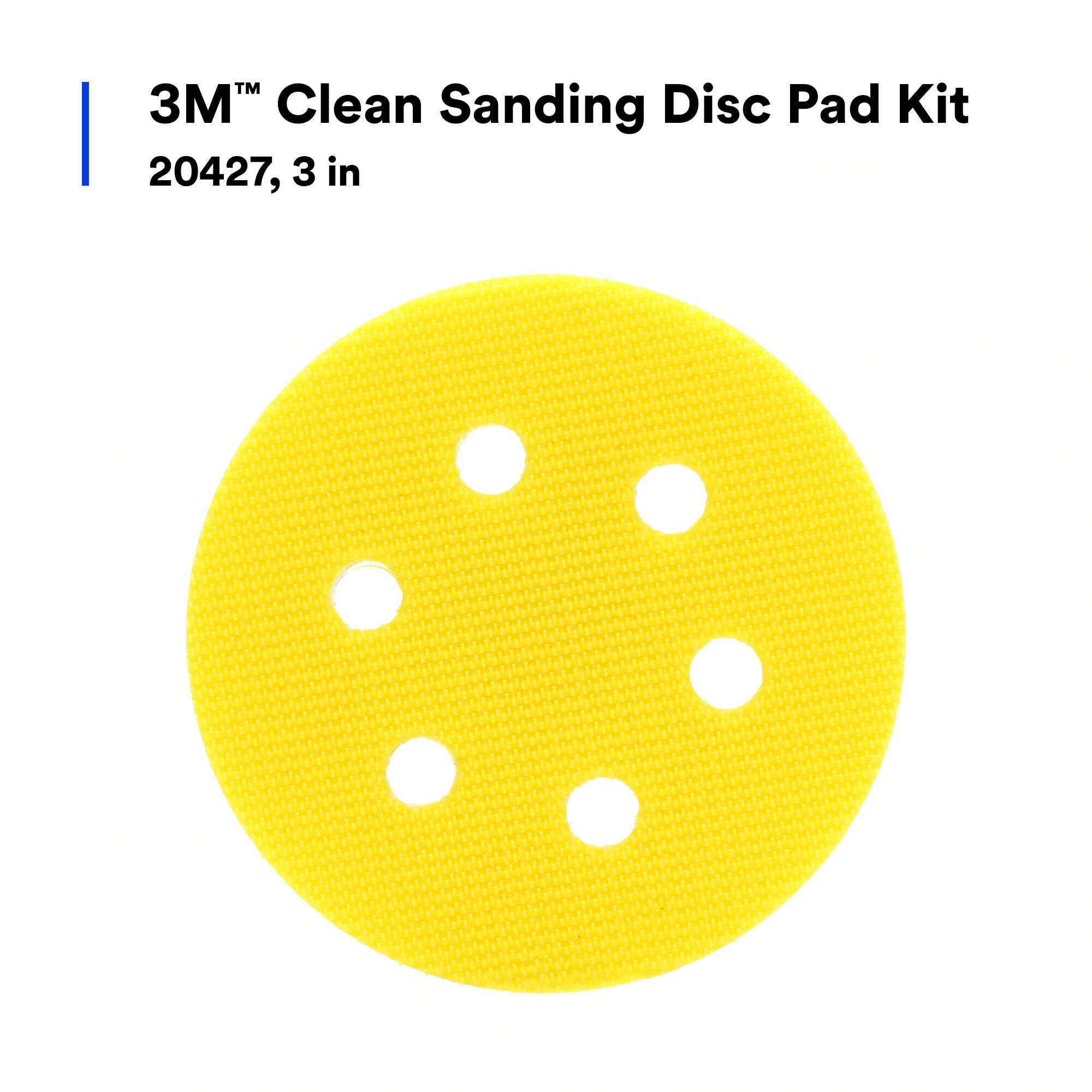 3M 20427 Clean Sanding Disc Pad Kit - 3 Inch Sanding Discs for Wood, Metal & Auto - Perfect for DIY Projects, Home Renovation & Professional Use