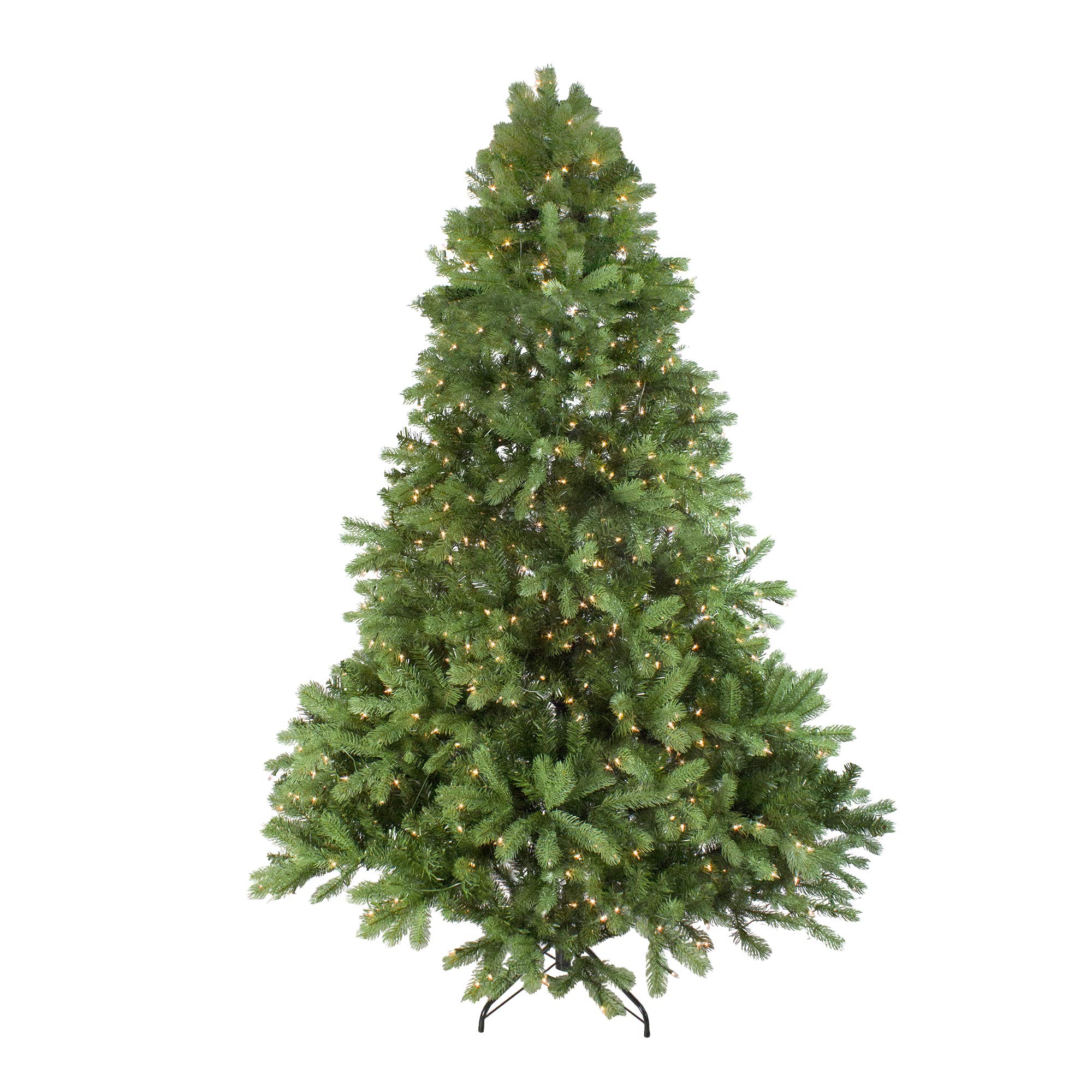 7.5' Pre-Lit Noble Fir Artificial Christmas Tree with Clear Lights - Perfect for Living Room, Office & Holiday Decorations