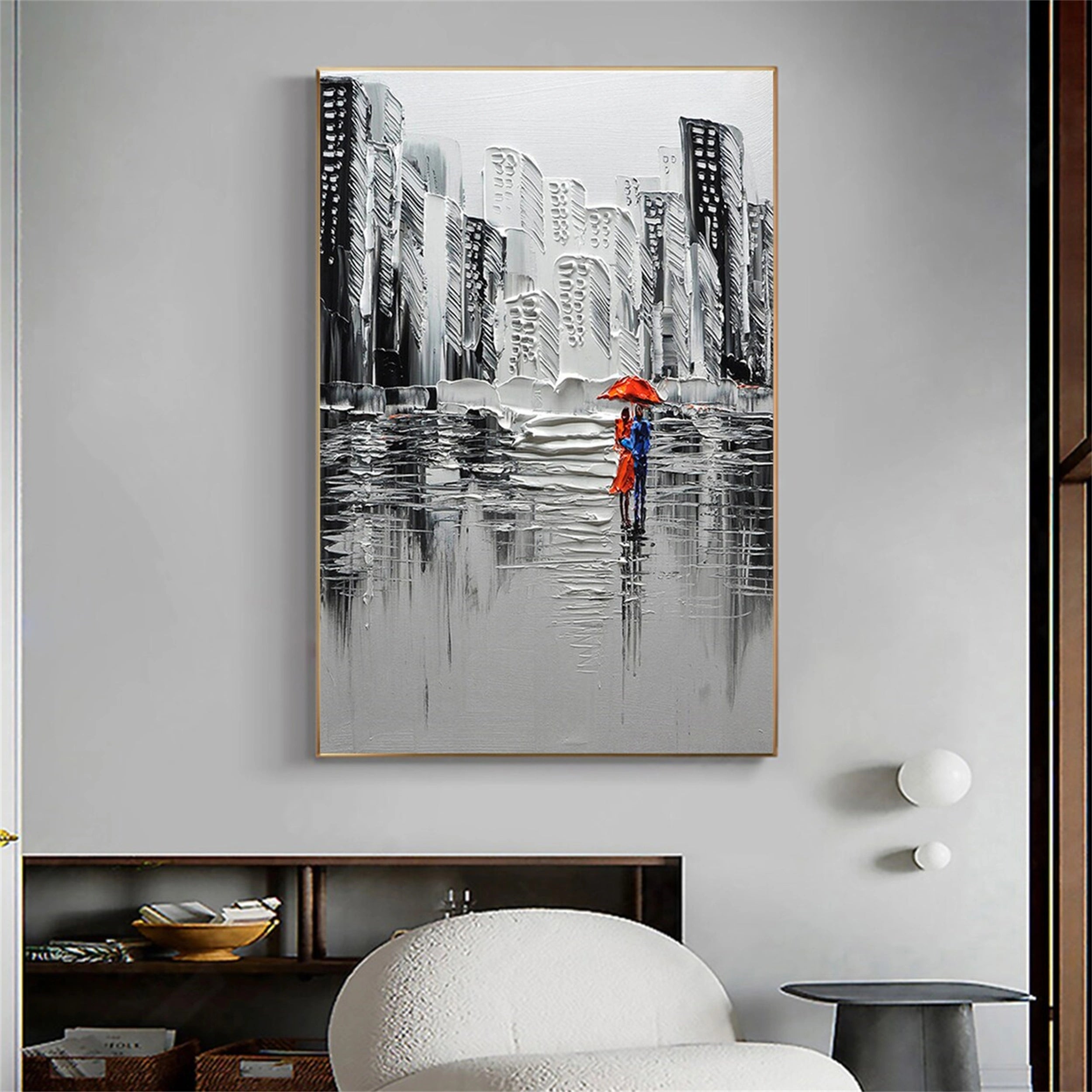 Urban Landscape Painting #UL 019 - Modern Wall Art for Living Room, Office & Bedroom Decor