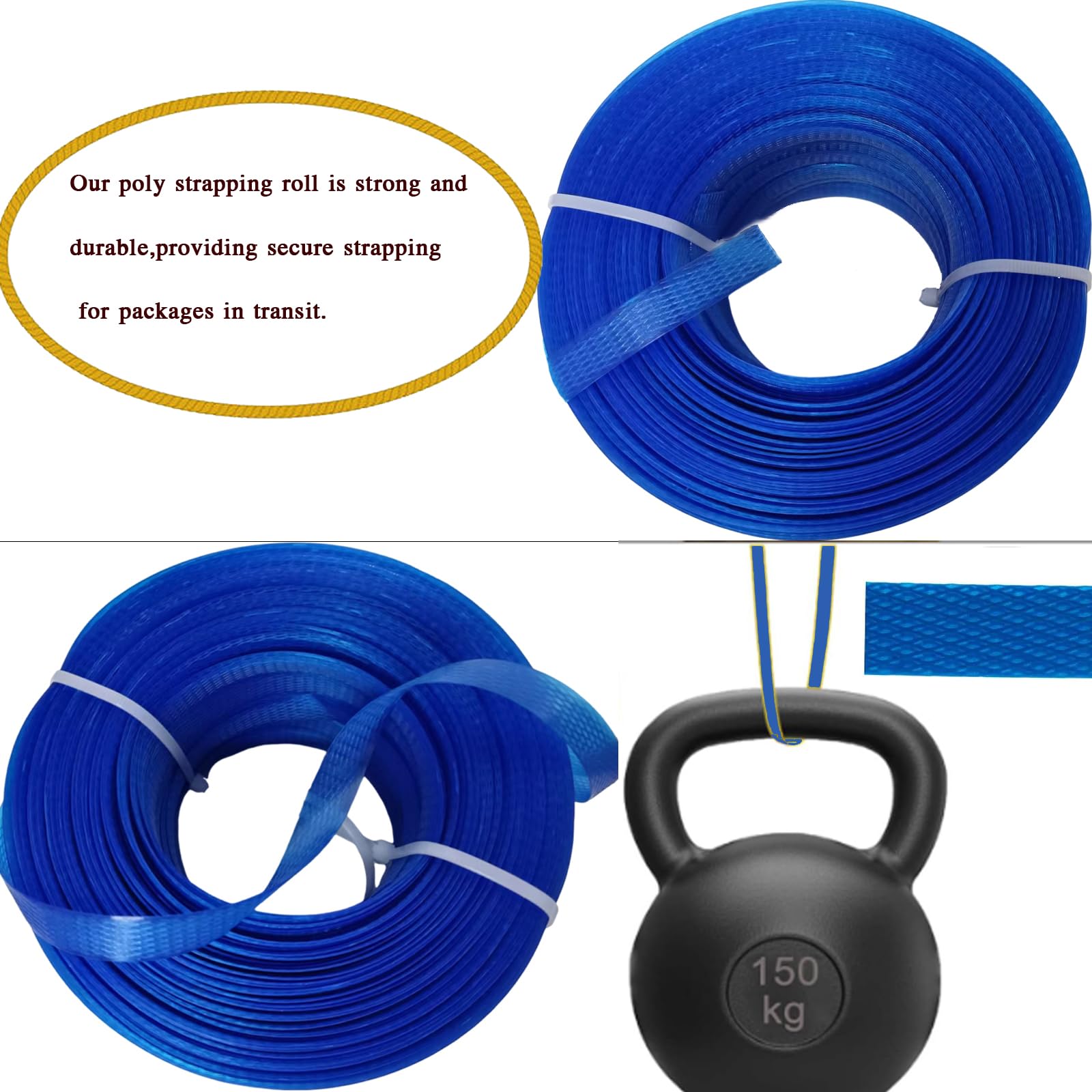 Professional Packaging Strapping Kit - Heavy Duty Pallet Poly Tensioner Tool with Sealer, Banding Tool, 4000