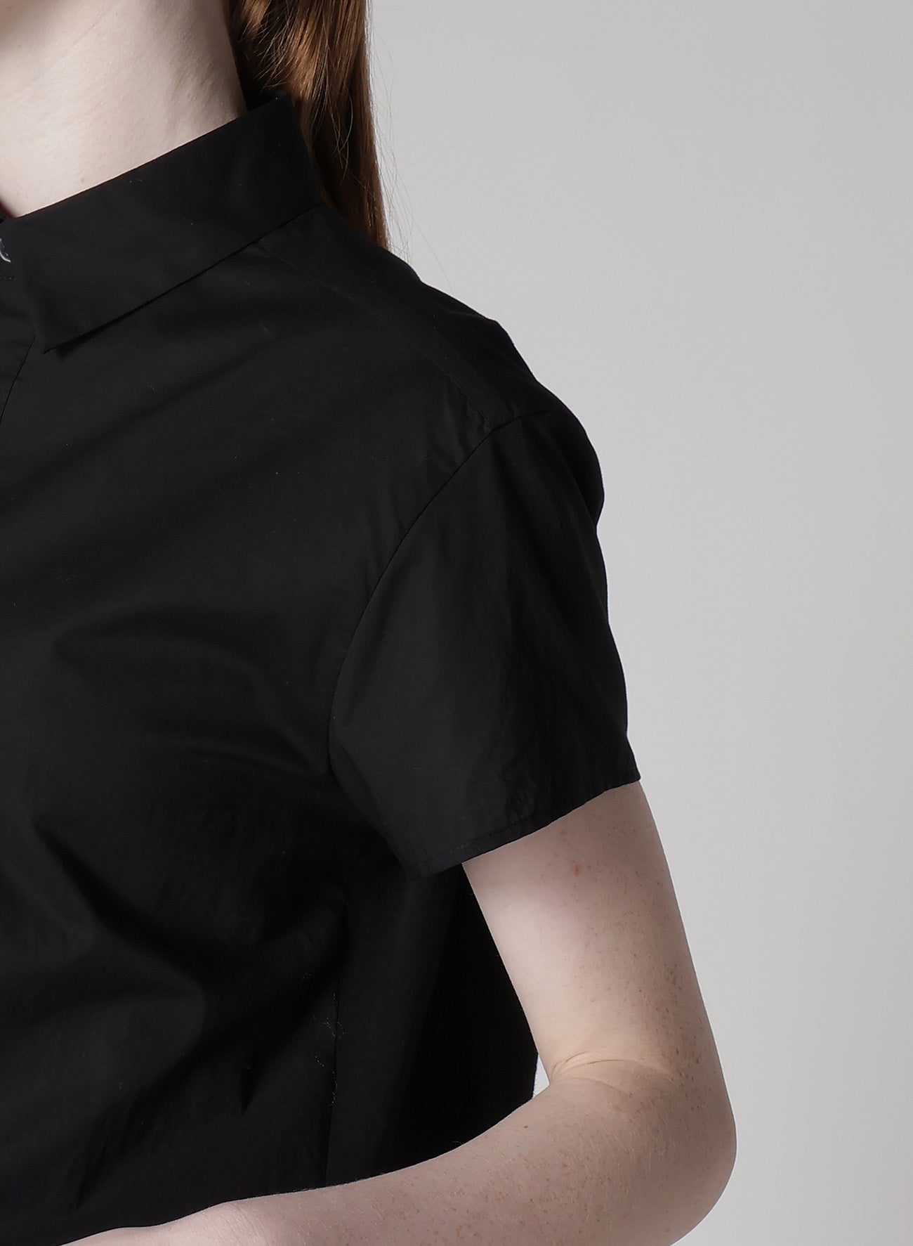 Double Layered Cotton Lawn Blouse with Front Hem - Perfect for Casual Outings & Office Wear