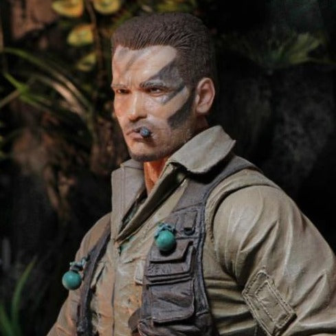 NECA Predator 30th Anniversary Jungle Extraction Dutch Action Figure - Collectible Toy for Fans, Movie Display & Gift for Collectors