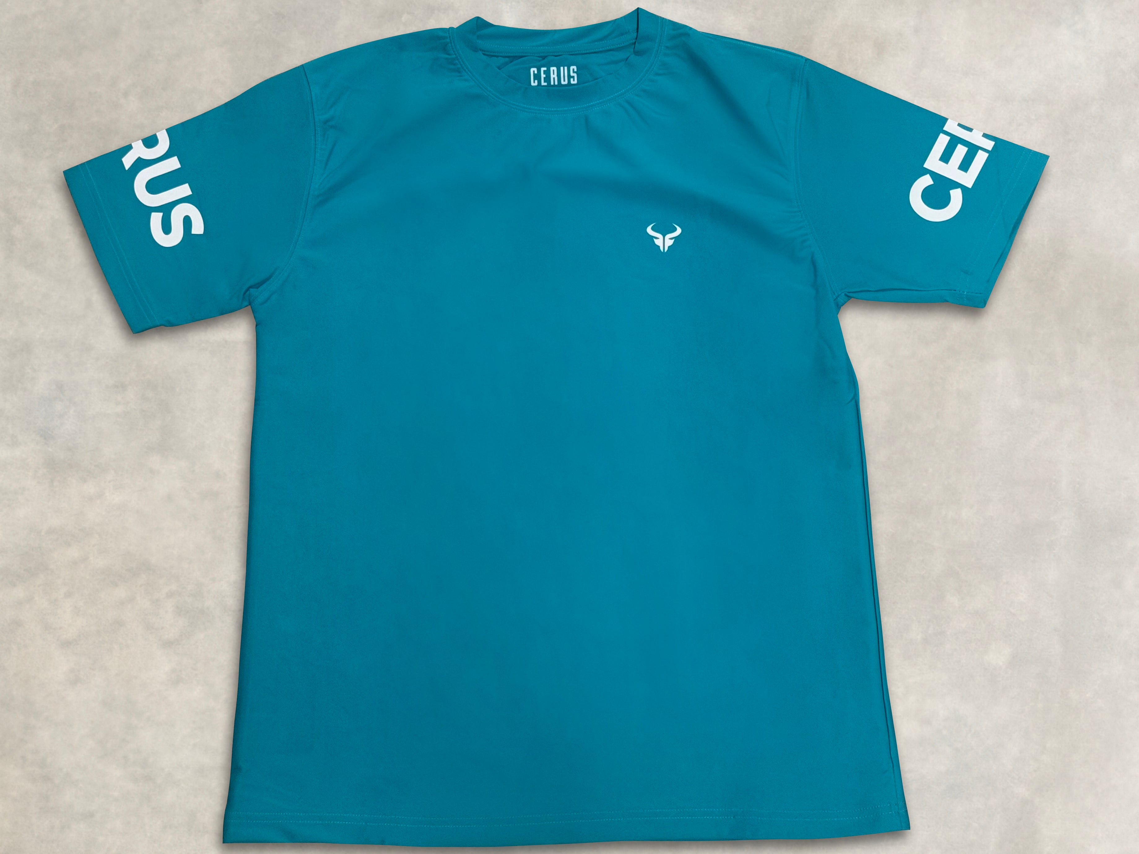 Cerus Teal Apex Men's T-Shirt - Premium Cotton Casual Tee for Men | Comfortable Everyday Wear for Gym, Work & Outings