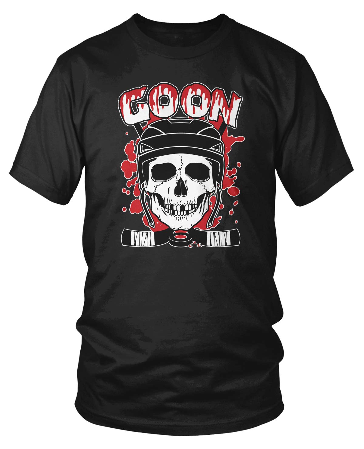 Amdesco Men's Hockey Goon T-Shirt - Funny Hockey Player Gift for Men - Perfect for Games, Practices & Fan Events