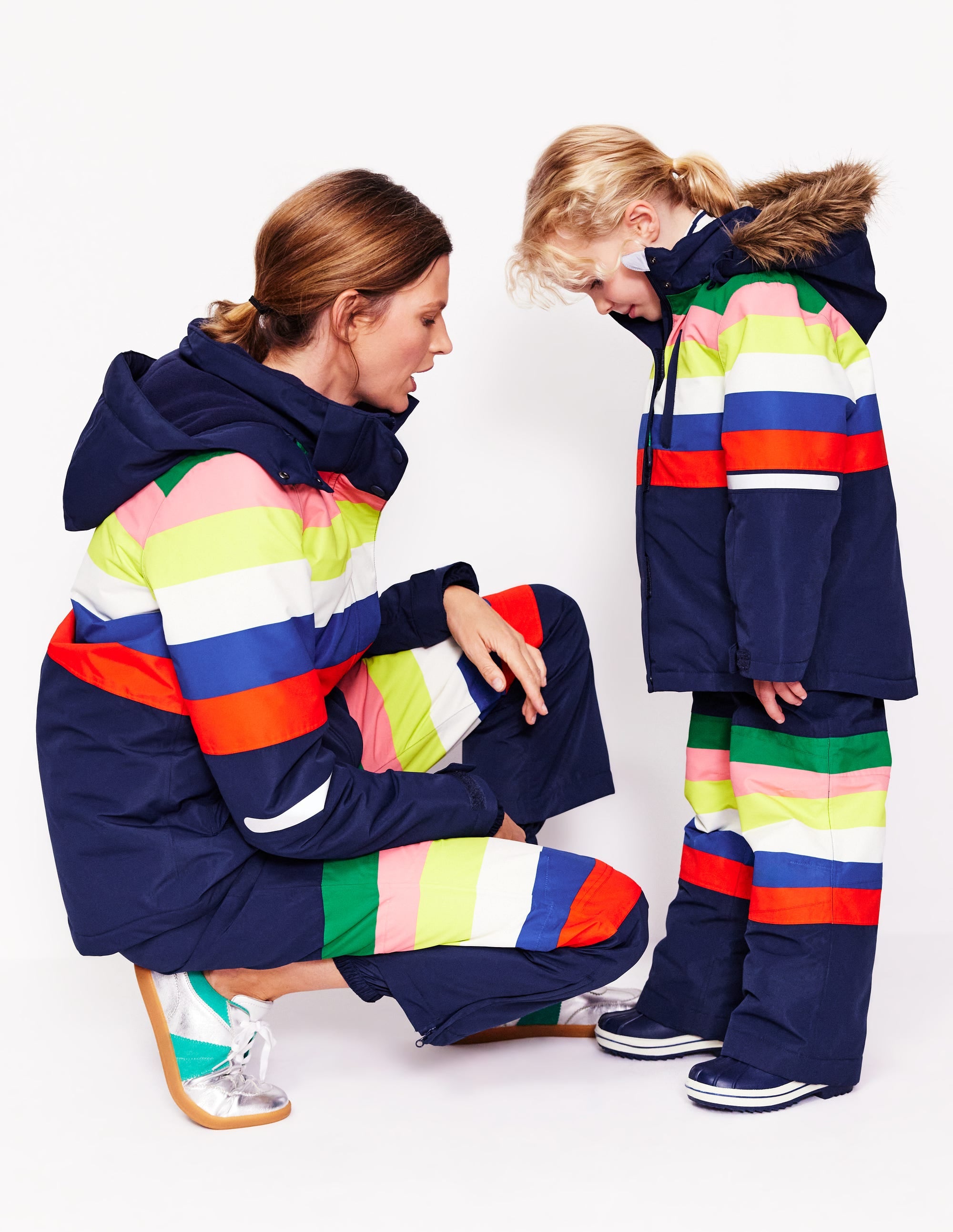 Rainbow Stripe All-Weather Waterproof Coat for Men & Women - Outdoor Hiking, Camping, and Rainy Day Protection
