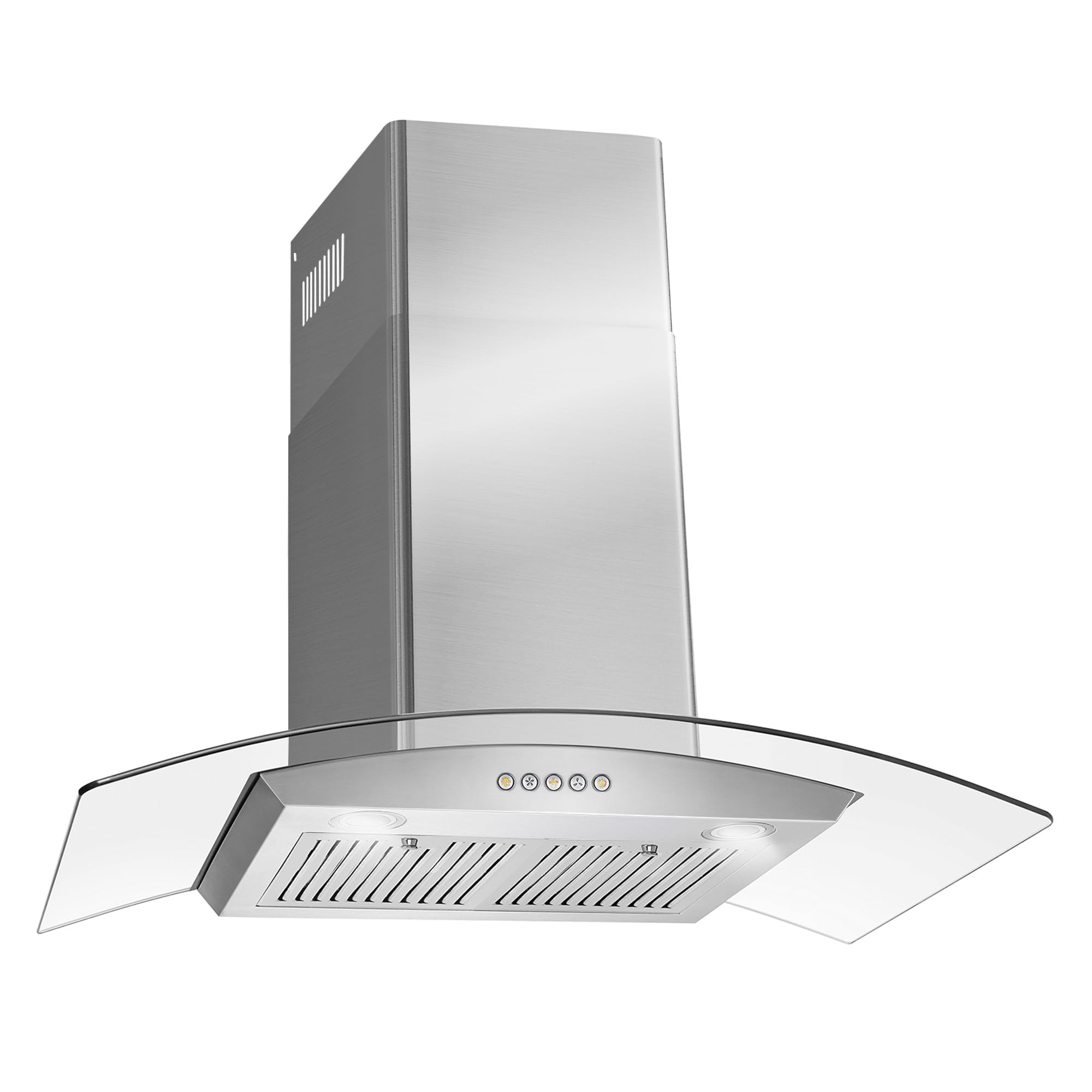 COSMO COS-668A900 36 Inch Stainless Steel Wall Mount Range Hood - 380 CFM Ducted Ventilation with LED Lights & Button Controls | Perfect for Modern Kitchens, Cooking Ventilation & Smoke Removal