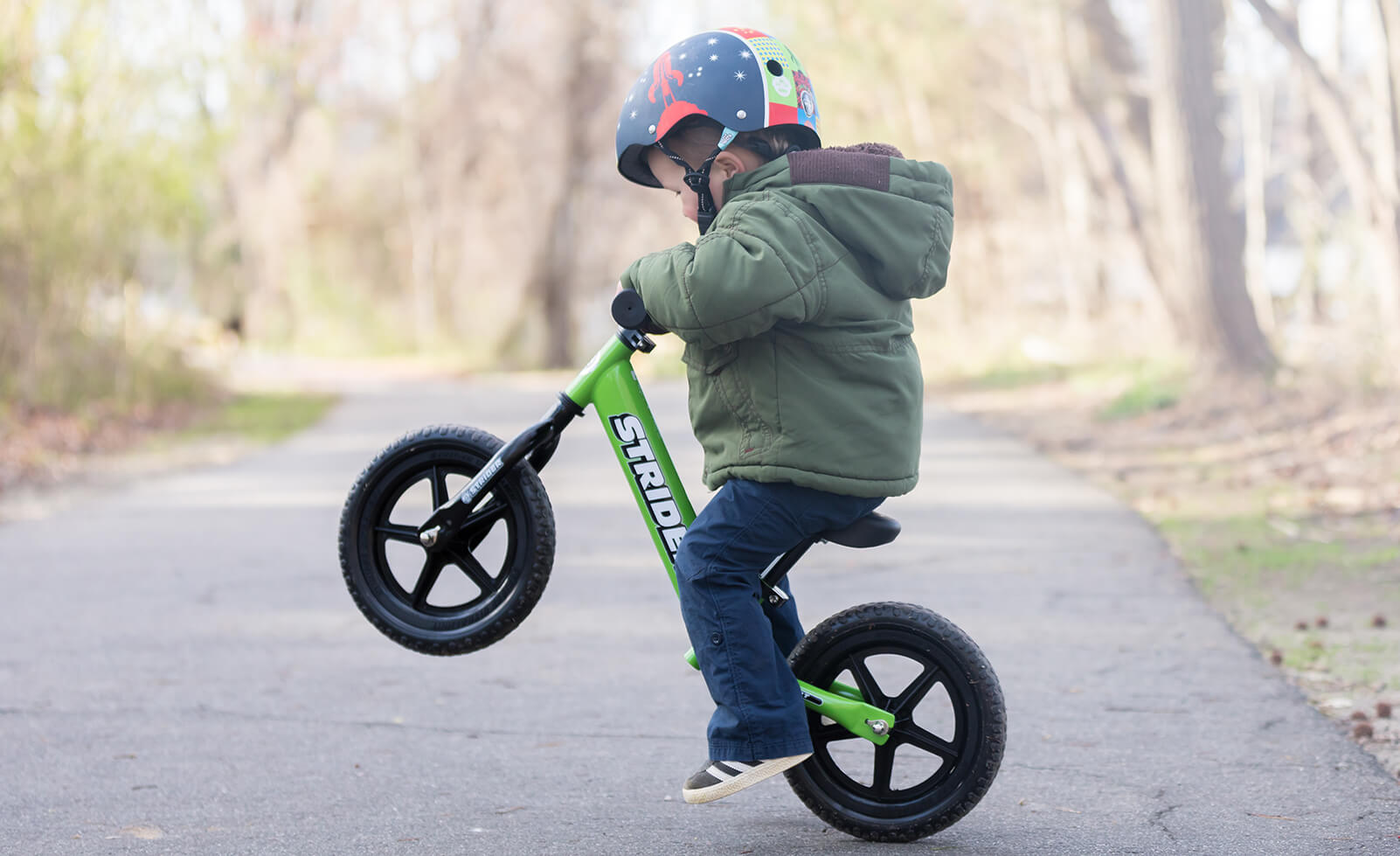 Strider 12 Sport Balance Bike for Kids - Lightweight Aluminum Frame, Adjustable Seat & No Pedals - Perfect for Toddler Learning to Ride, Outdoor Play & Backyard Fun
