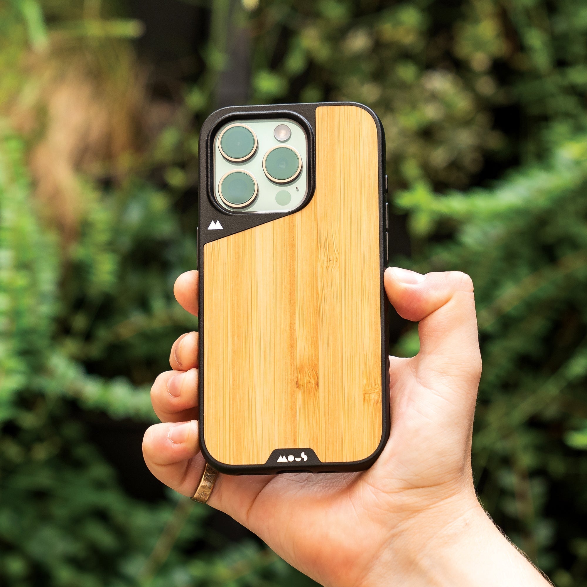 MagSafe® Compatible Bamboo Phone Case for iPhone 14/13/12 Pro Max - Eco-Friendly & Slim Protective Cover - Perfect for Outdoor, Travel & Everyday Use