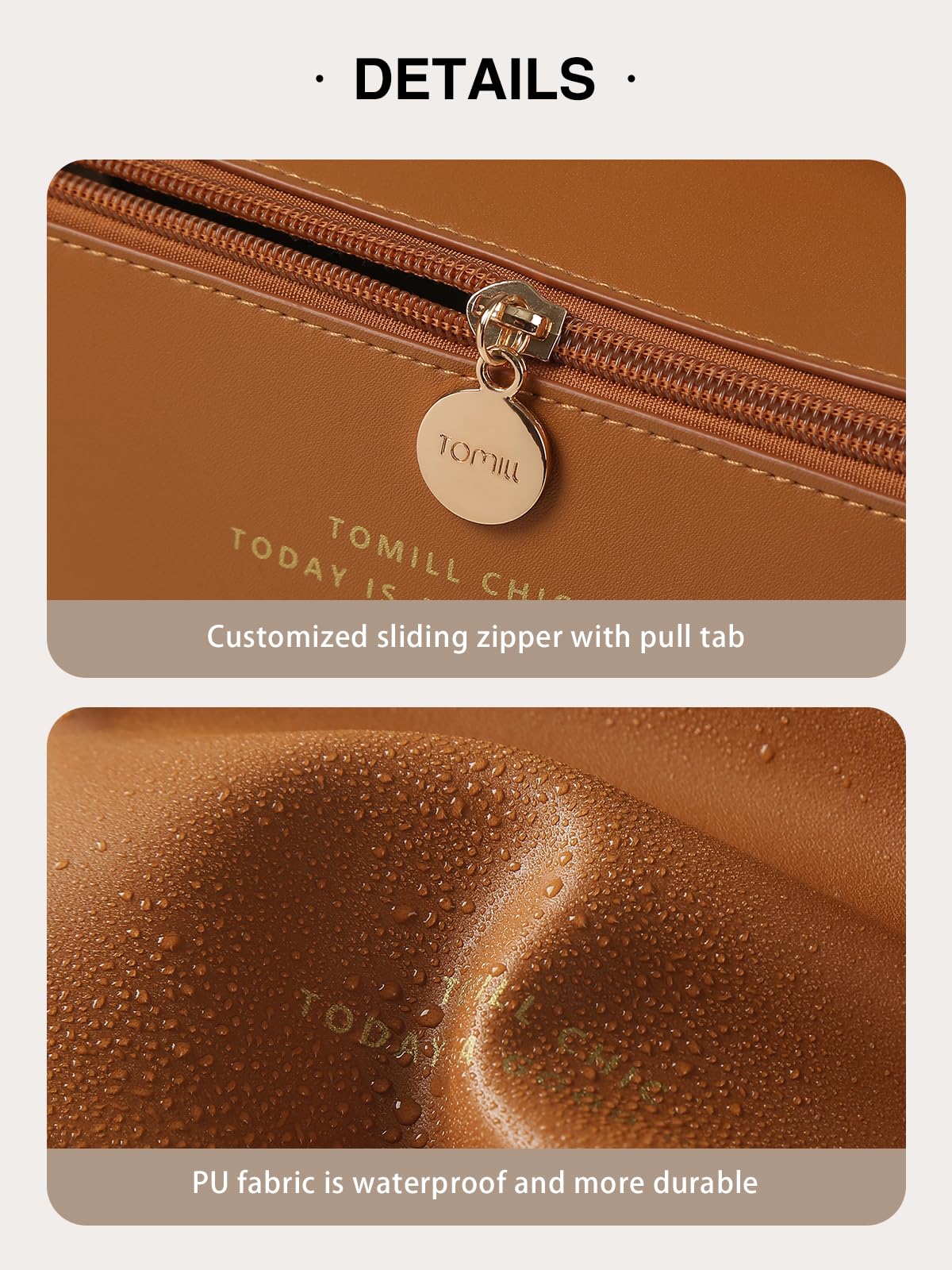 Waterproof PU Leather Travel Makeup Bag for Women - Large Capacity Open Flat Cosmetic Organizer with Divider & Handle | Perfect for Airplane Carry-on, Gym Essentials & Toiletry Storage