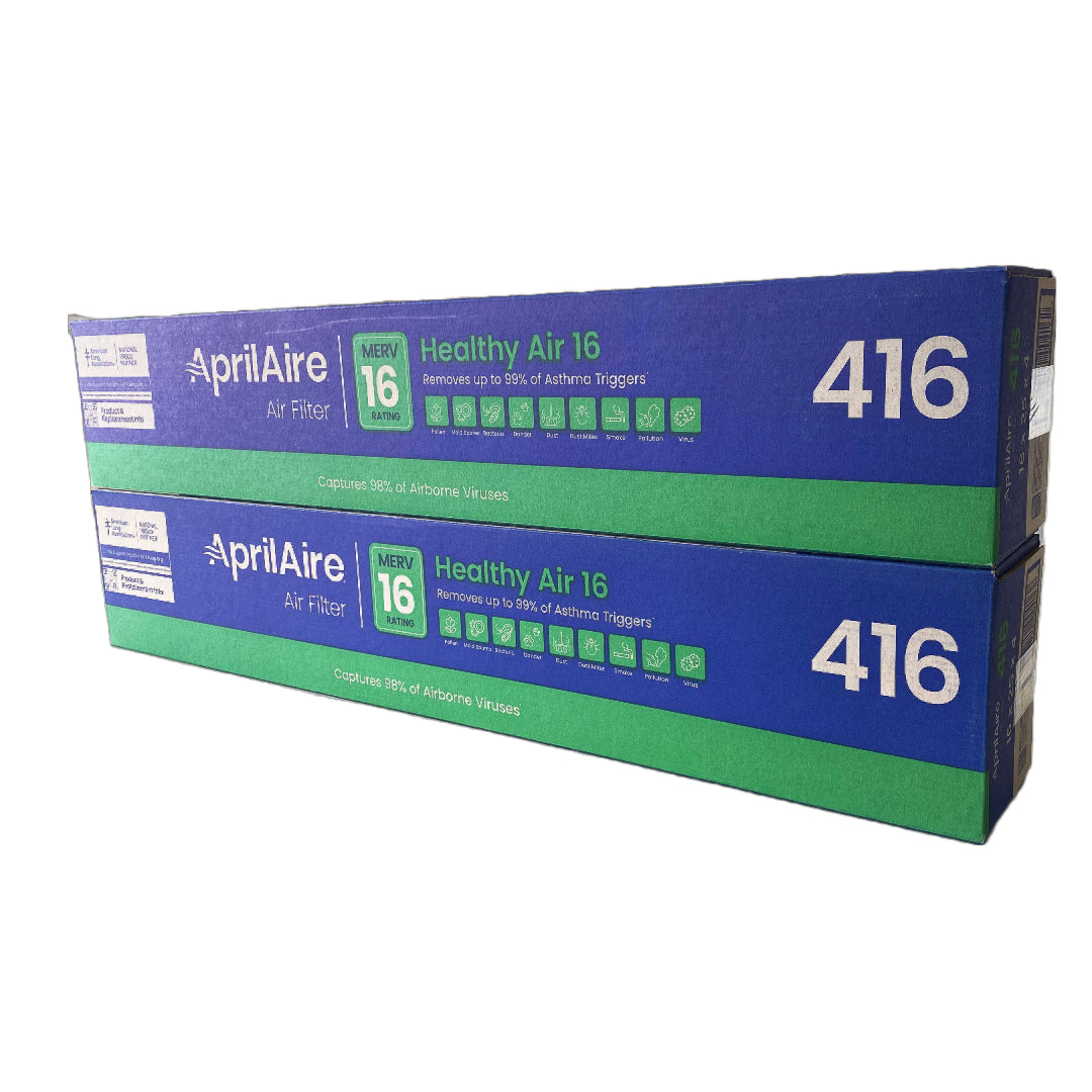 Aprilaire 416 Furnace Filter MERV 16 Replacement Media - 2 Pack | High Efficiency Air Filter for HVAC Systems | Perfect for Home, Office & Commercial Use