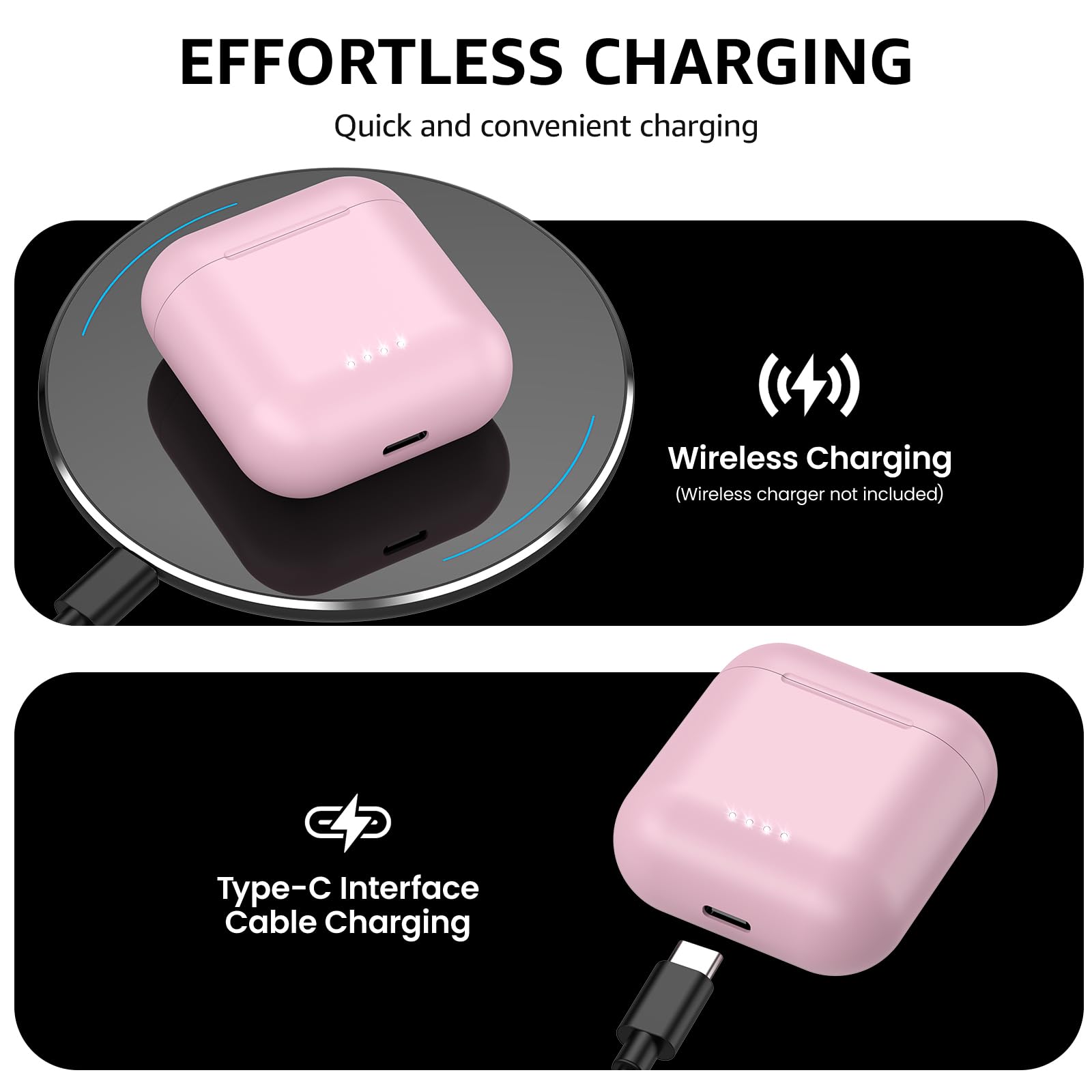 TOZO T6 Wireless Earbuds Bluetooth 5.3 Headphones - 50Hrs Playtime, IPX8 Waterproof, Wireless Charging Case, APP EQ Customizable - Perfect for Gym, Running, Travel & Work (New Upgraded Version)